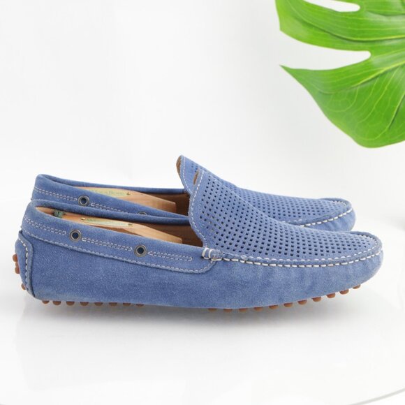 The Rail Mens Morgan Loafers Size 43 9 Blue Suede Moccasin Driving Slip On Shoes main image 6